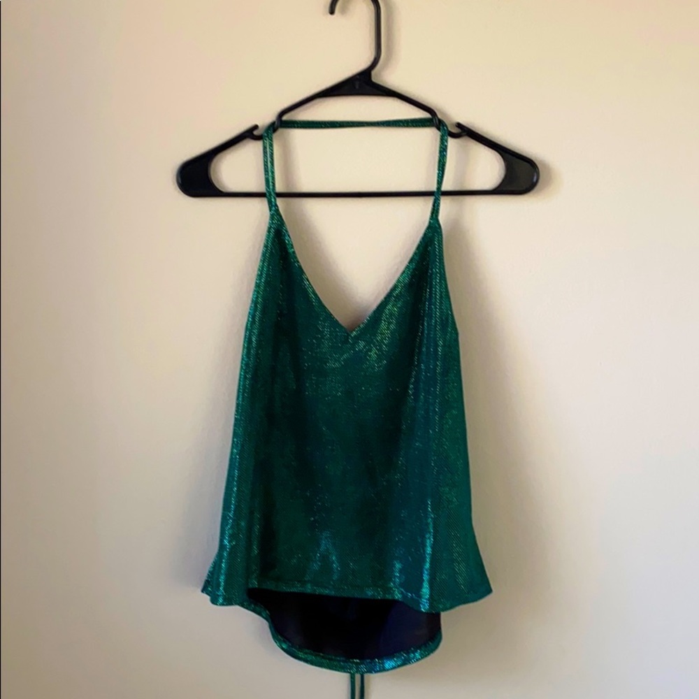 Top Shop Dark Green top Size Us 8